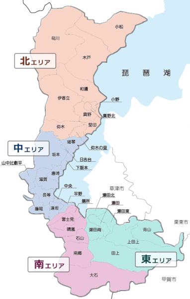 大津市エリアマップ