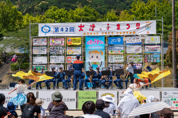 大津市消防音楽隊の演奏の様子