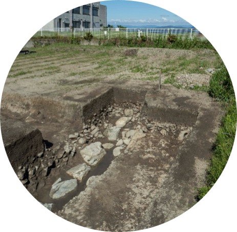 坂本城跡 発掘現場