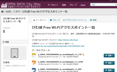 びわ湖 Free Wi-Fiアクセスポイント一覧のデータ詳細画面