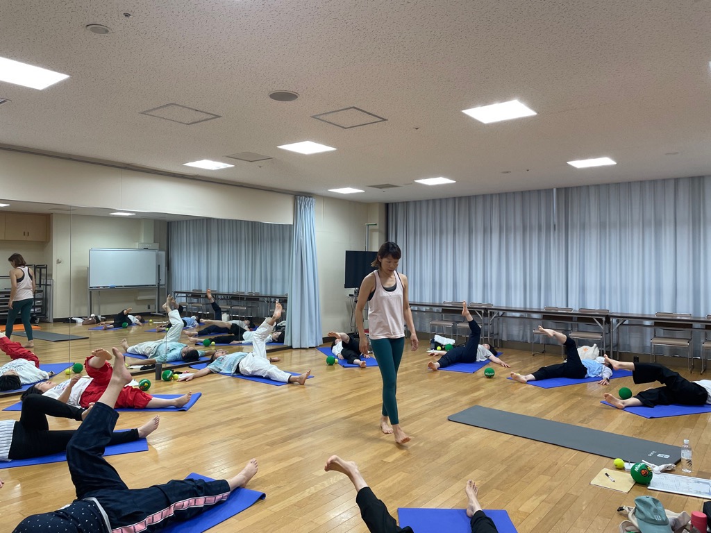 親子のほっとサロン(ピラティス)会場の様子