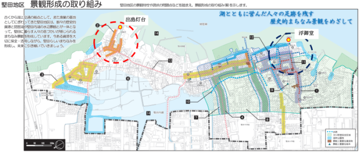 堅田地区景観形成実施計画図