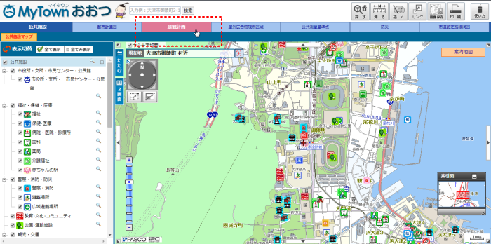 地図を選択する