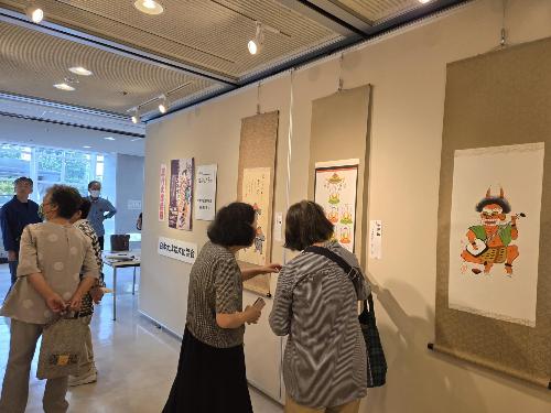 昨年度の大津絵の展示の様子