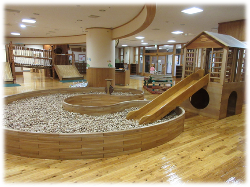 木の砂場