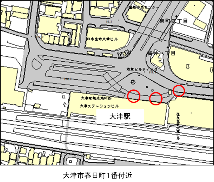 大津駅前地図