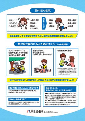 熱中症予防リーフレット