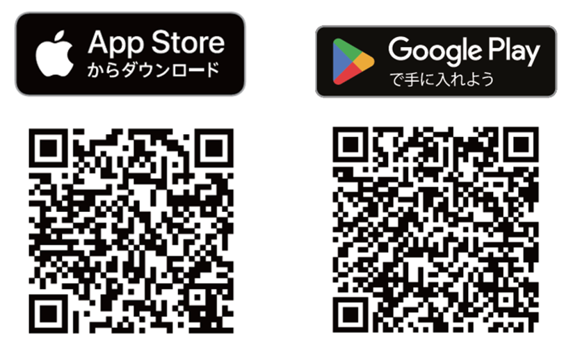 アプリストアの二次元コード
