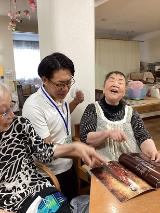 笑顔の利用者さん