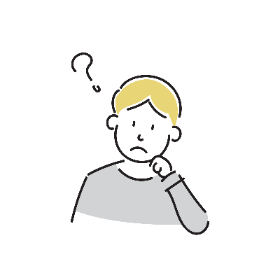 悩んでいる人 イメージイラスト