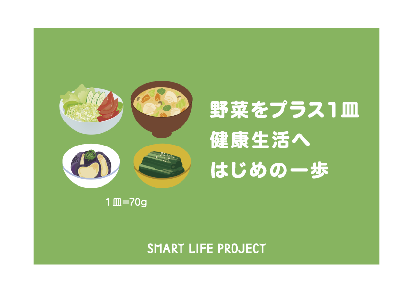 野菜を毎日1皿プラスしよう