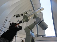 昼間の星観測の様子