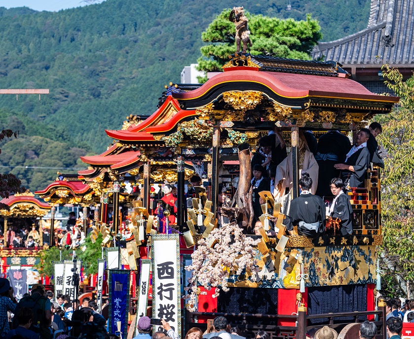 大津祭　曳山巡行の写真