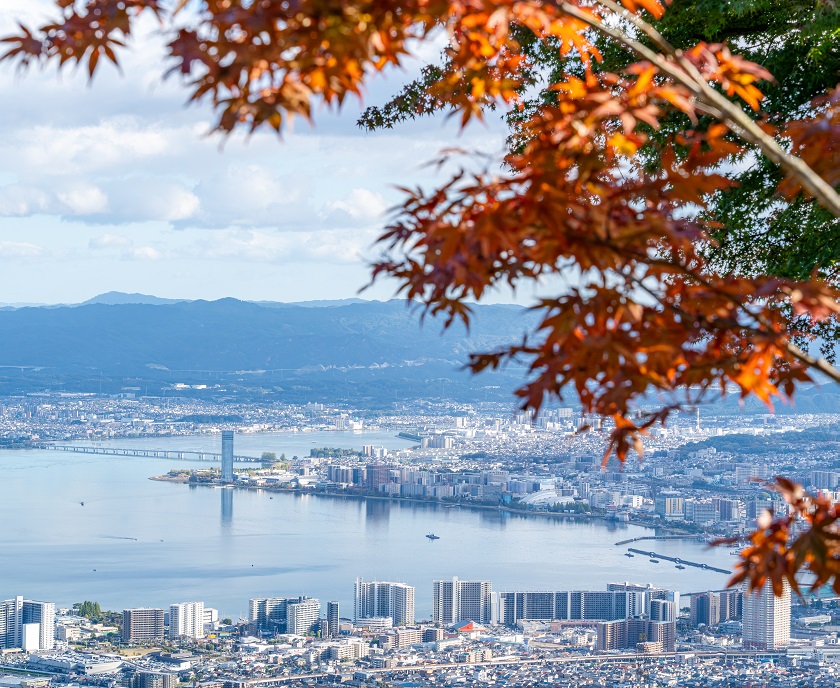 夢見が丘からのびわ湖　写真