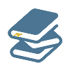 積み重なった本のイラストアイコン