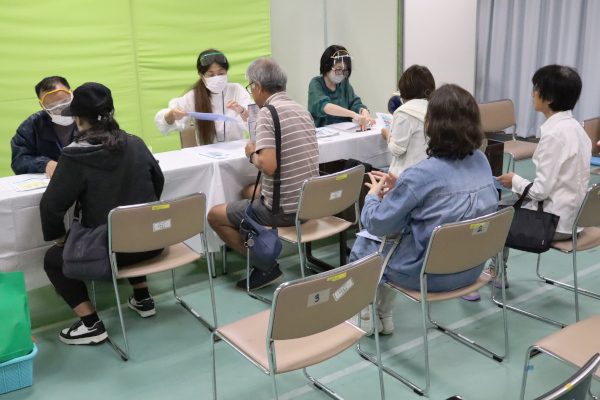 「糖尿病予防のつどいコーナー」の様子