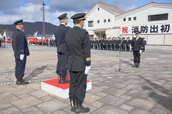 人員車両報告の様子
