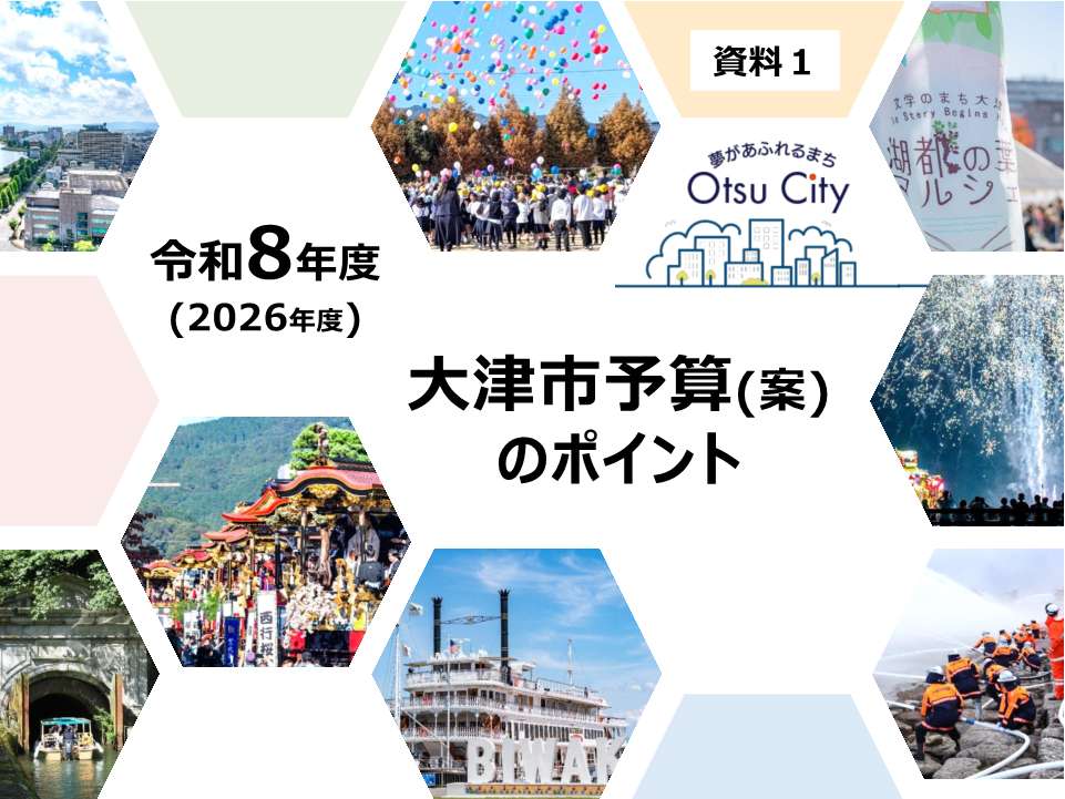 令和8年度　大津市予算（案）のポイント　画像