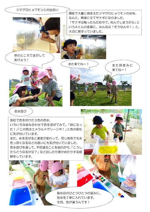 4歳児　7月の遊びの様子　その2