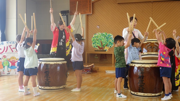 石鹿太鼓こども体験