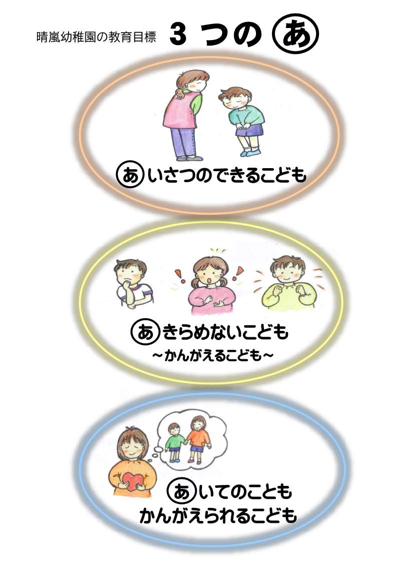 晴嵐幼稚園　教育目標