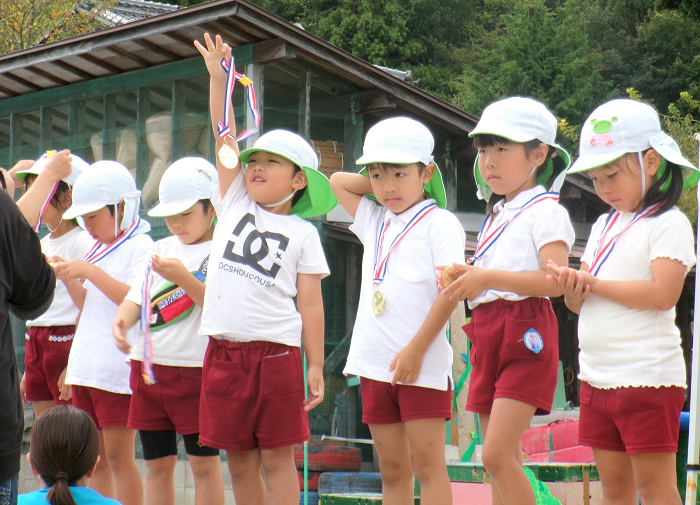 5歳児メダル授与