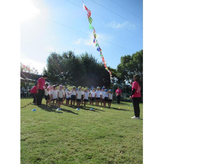 運動会の開会式の様子