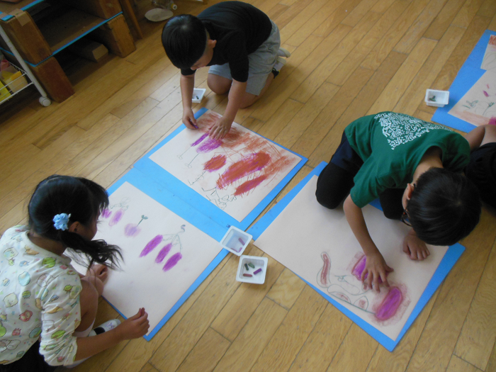 コンテで芋を描く要する