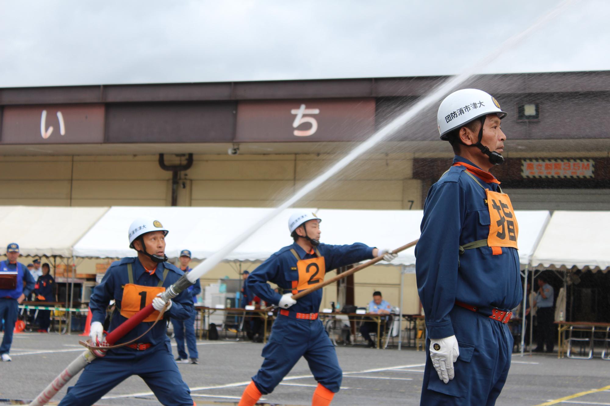 小型ポンプの部操法風景