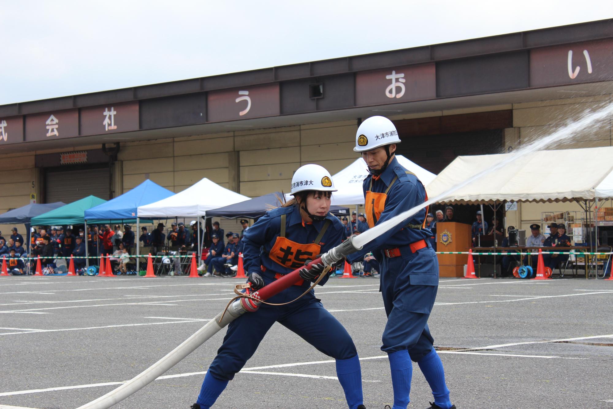 小型ポンプの部操法風景