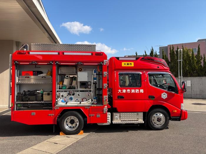 ポンプ車　運転席側の写真