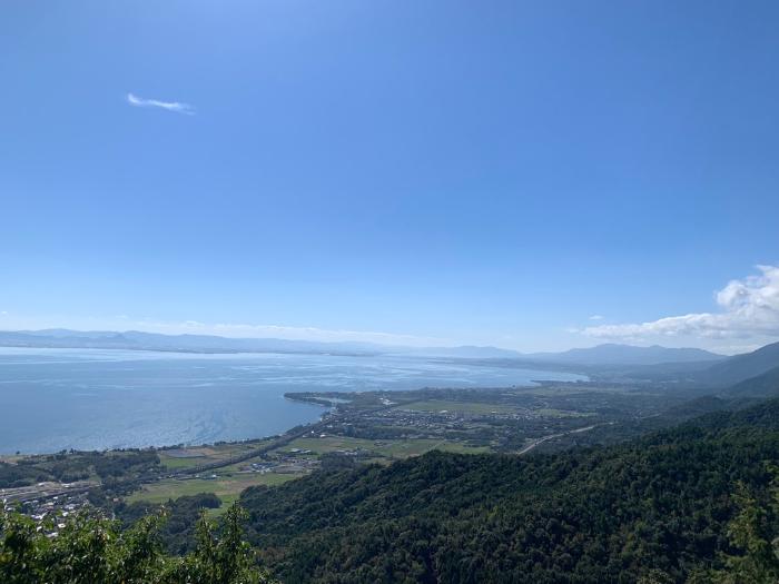 獅子岩周辺から望む琵琶湖