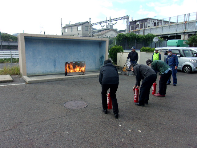 消火訓練の様子