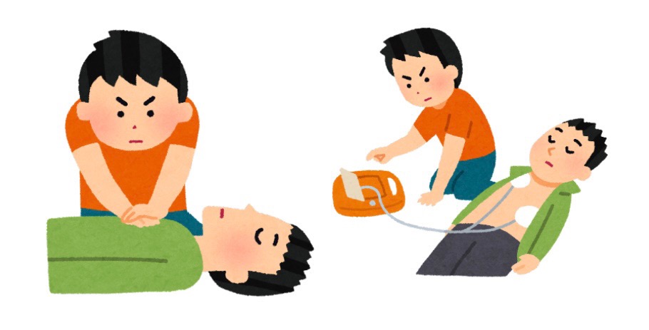 応急手当の様子