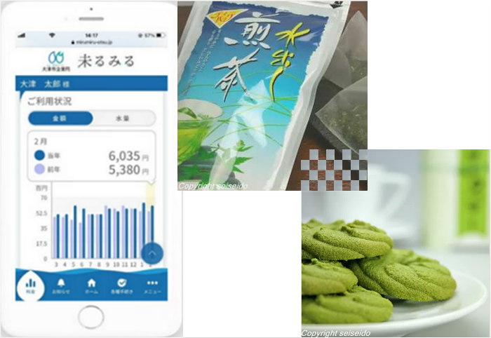 未るみるの画面と記念品のサンプル画像