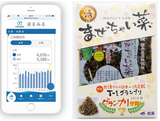 未るみるの画面と記念品のサンプル画像