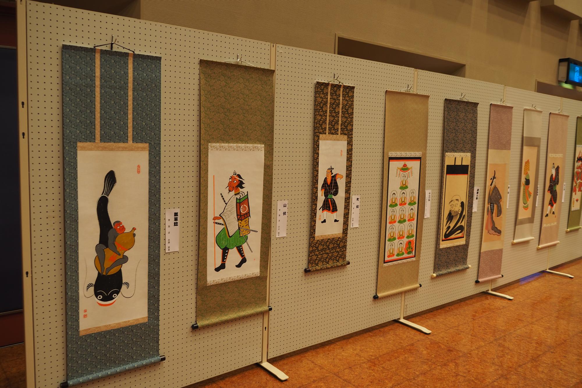 展示発表の様子（日本大津絵協会）