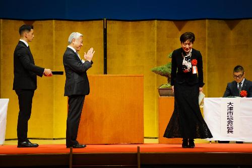 大津市表彰式の北村美佳さん