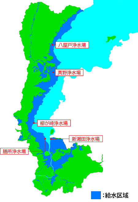 浄水場の配置図