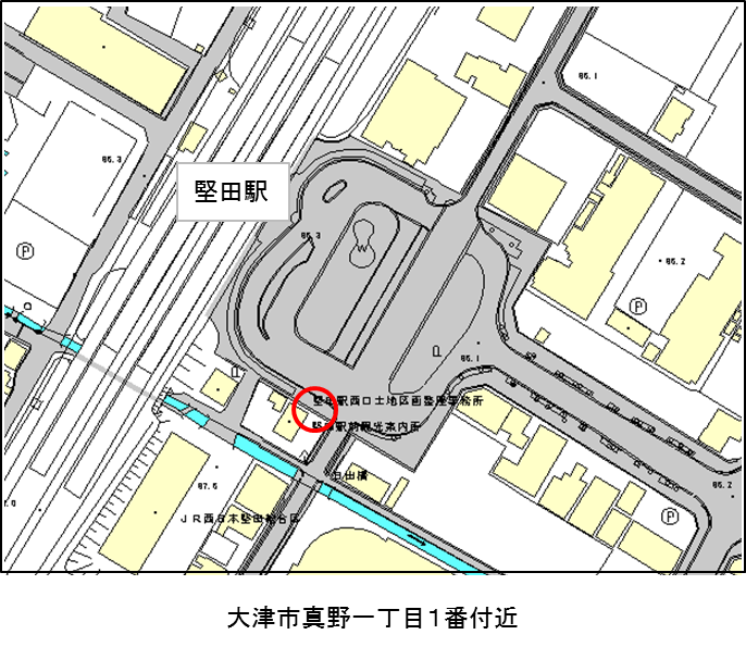 堅田駅前地図