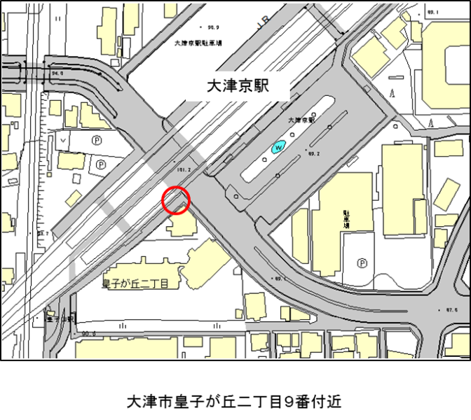 大津京駅前地図
