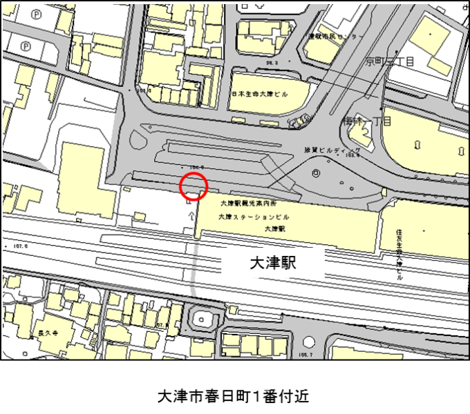 大津駅前地図