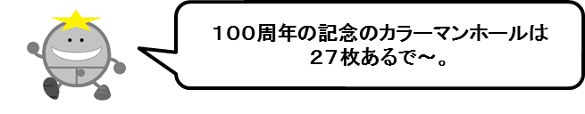 大津市制100周年記念マンホール