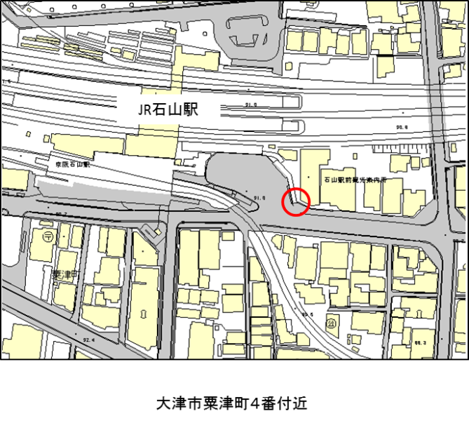 石山駅前地図