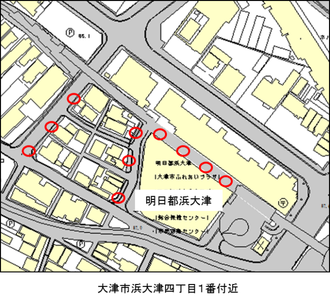 明日都浜大津周辺地図