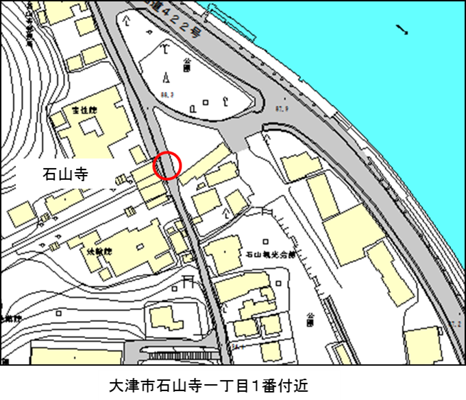 石山寺付近地図