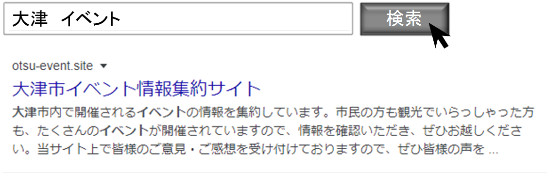 検索エンジンからのアクセスイメージ