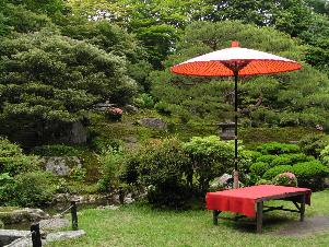 旧竹林院庭園の様子