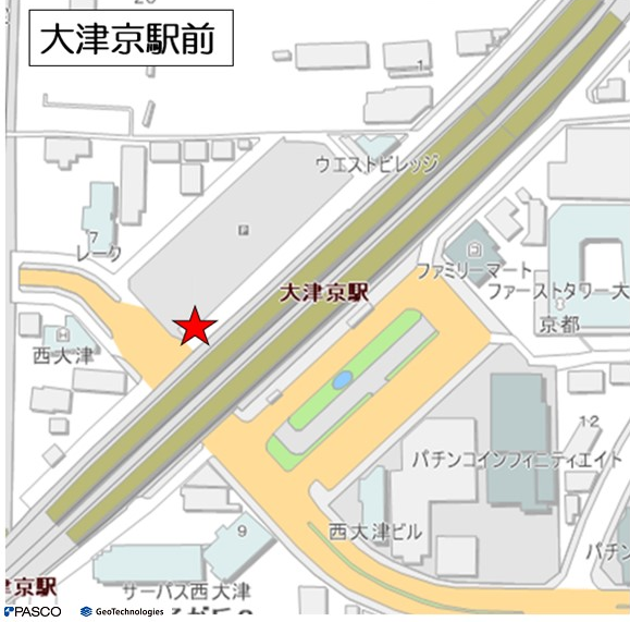 大津京駅前地図