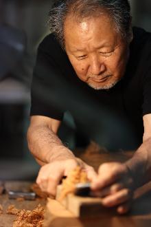 人間国宝　宮本貞治氏写真